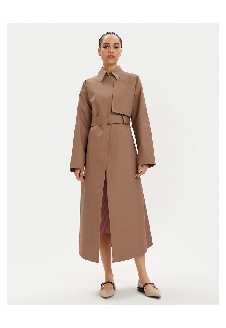 Trench dama bej - elegant