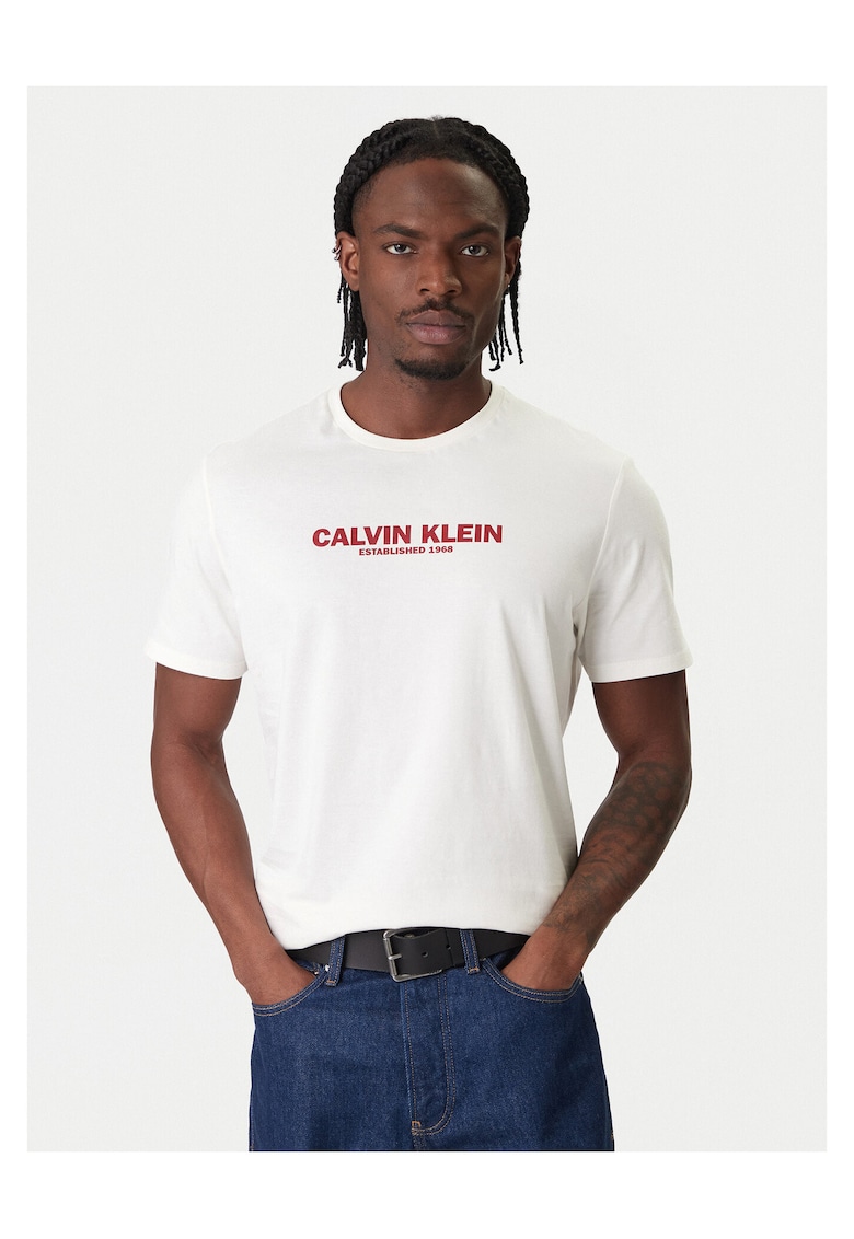Tricou barbati alb - din bumbac 100%