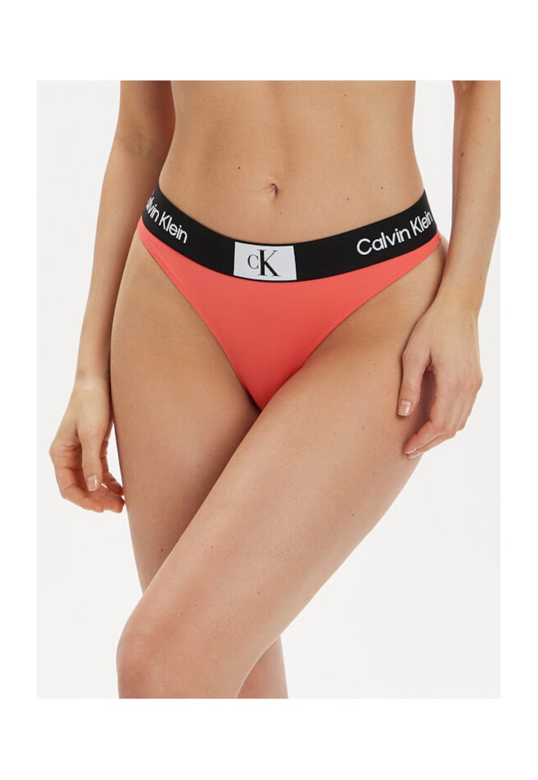 Slip de baie dama - stil coral