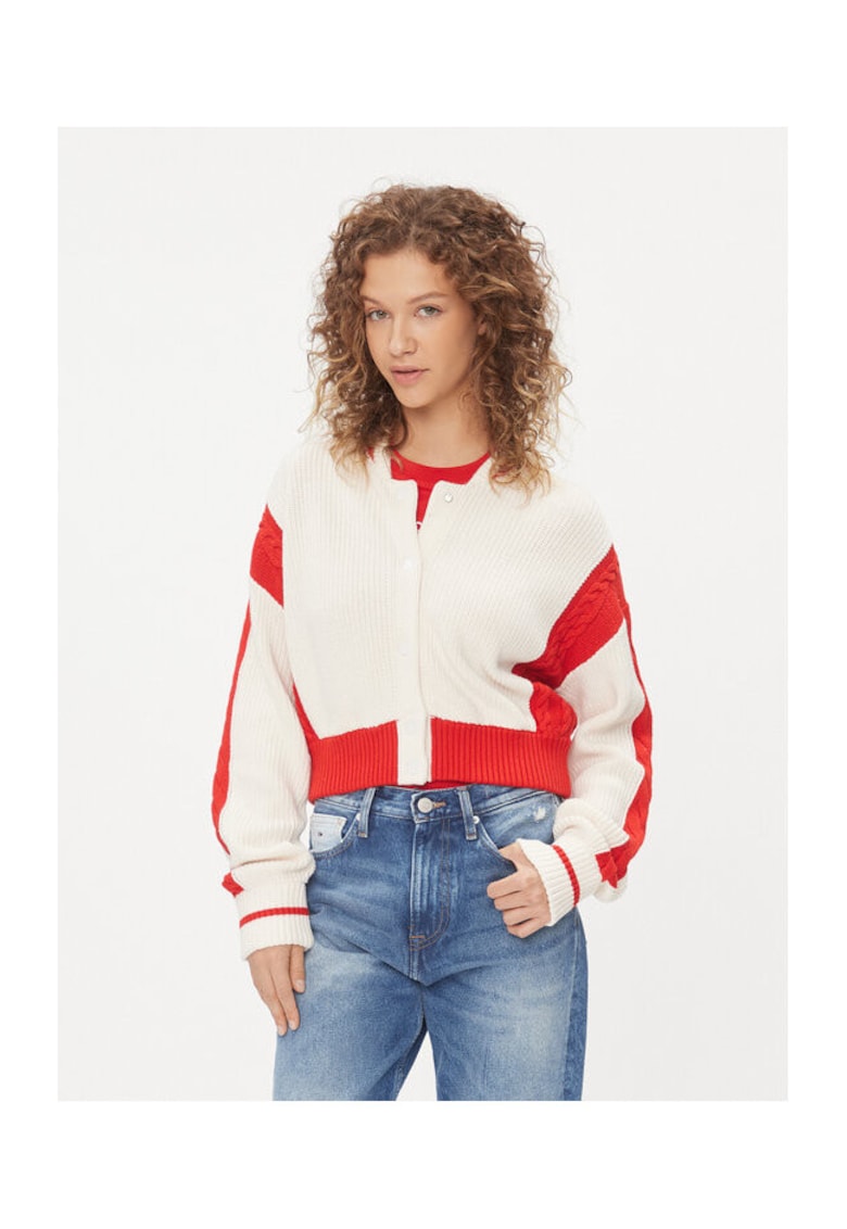 Cardigan dama ecru -