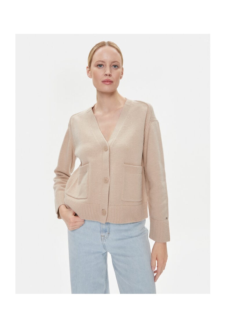 Cardigan bej - pulover elegant