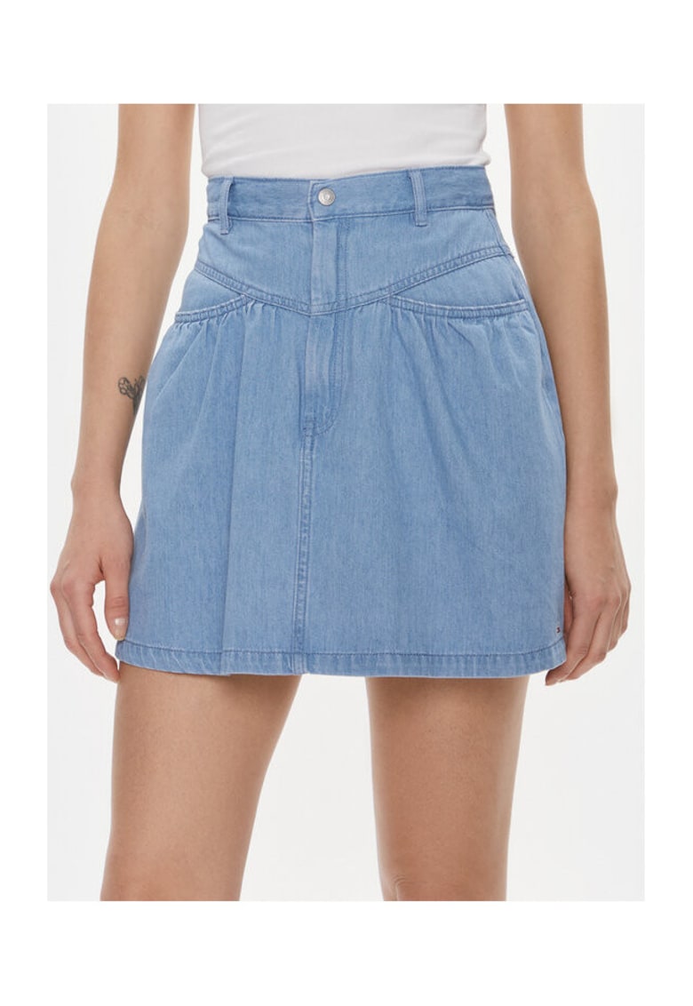 Fusta de blugi albastru - denim