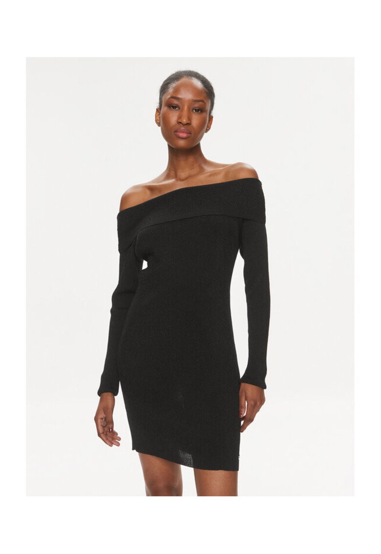 Rochie tricotata de dama negru