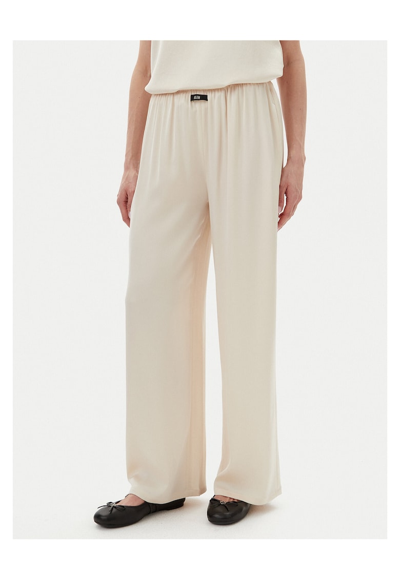 Pantaloni dama palazzo - ecru