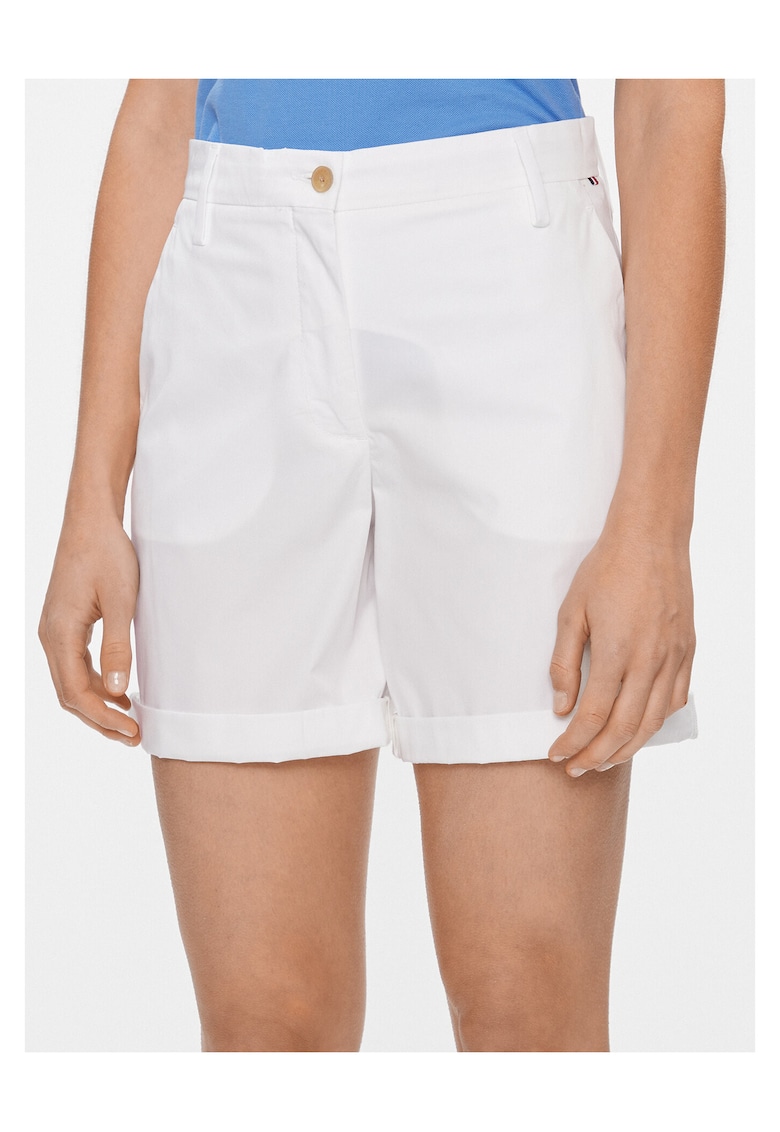 Pantaloni scurti pentru dama - alb