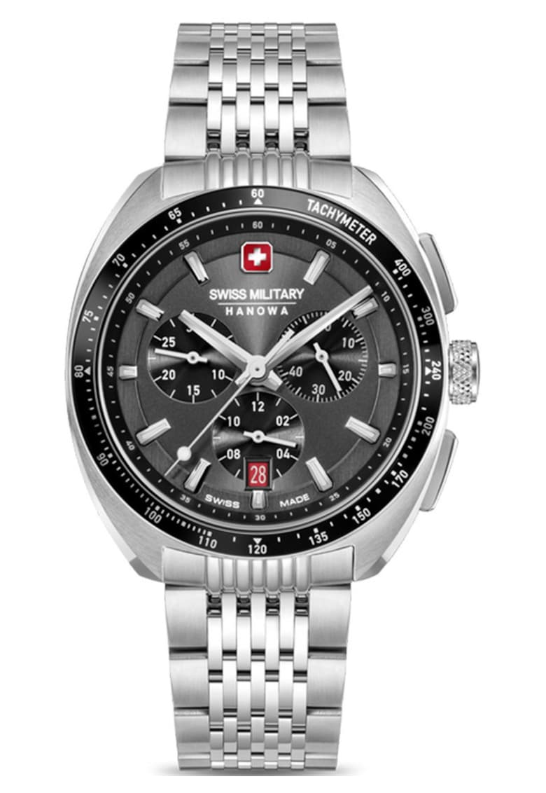 Ceas barbati Defender - 30m rezistent la apa - curea din piele - negru