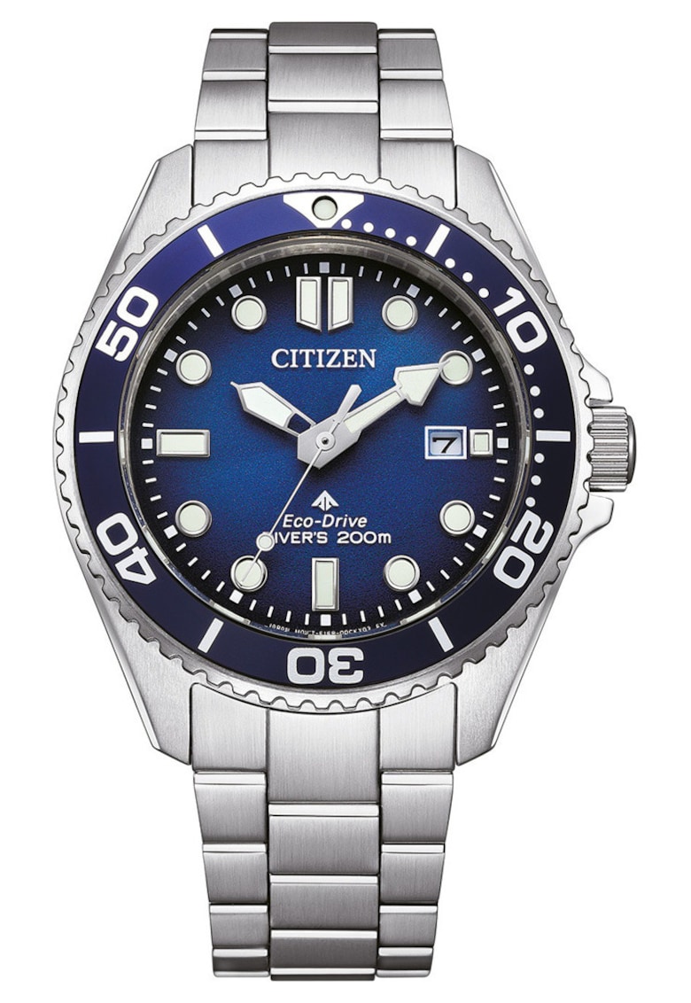 Ceas barbati - Argintiu/Albastru