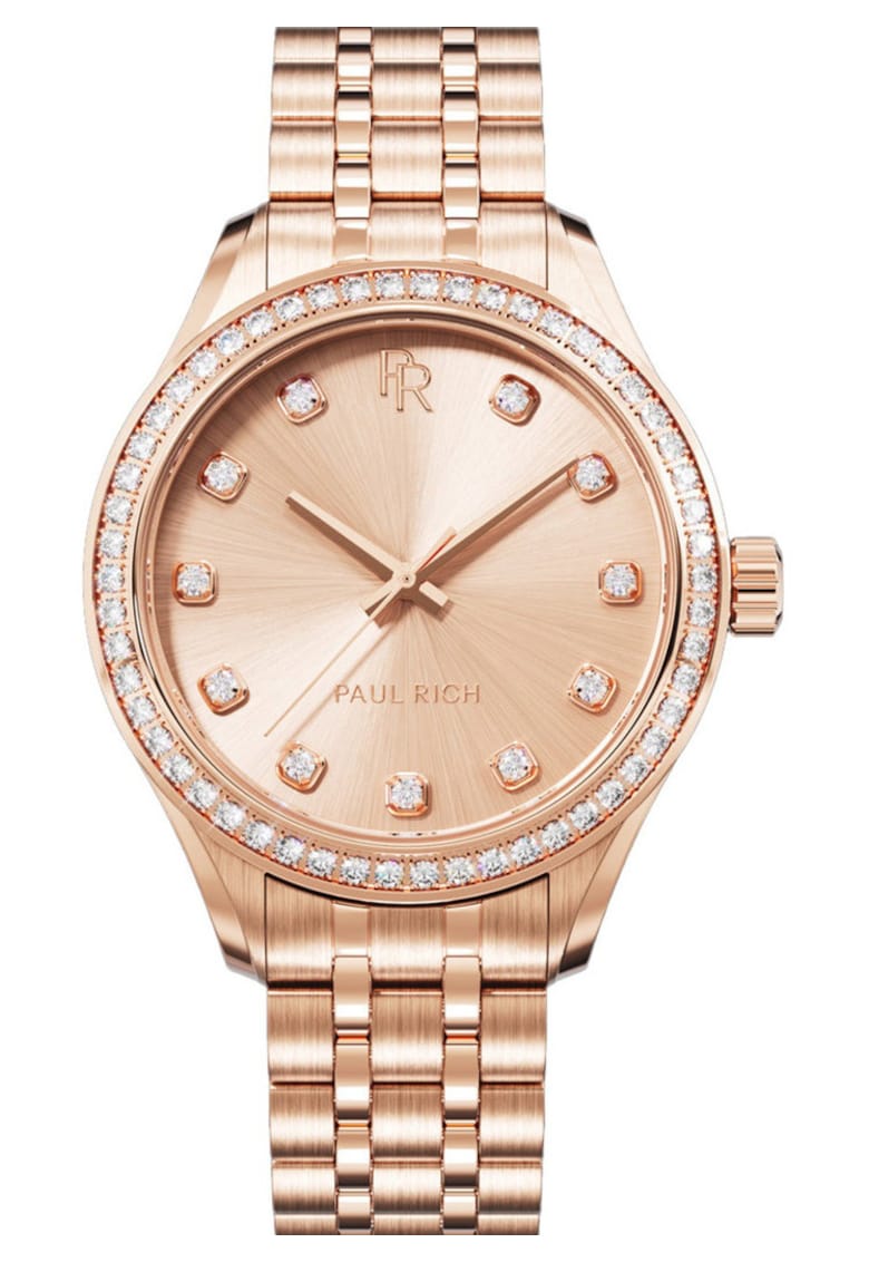 Ceas dama Crystelle - 32mm - 5ATM - Auriu