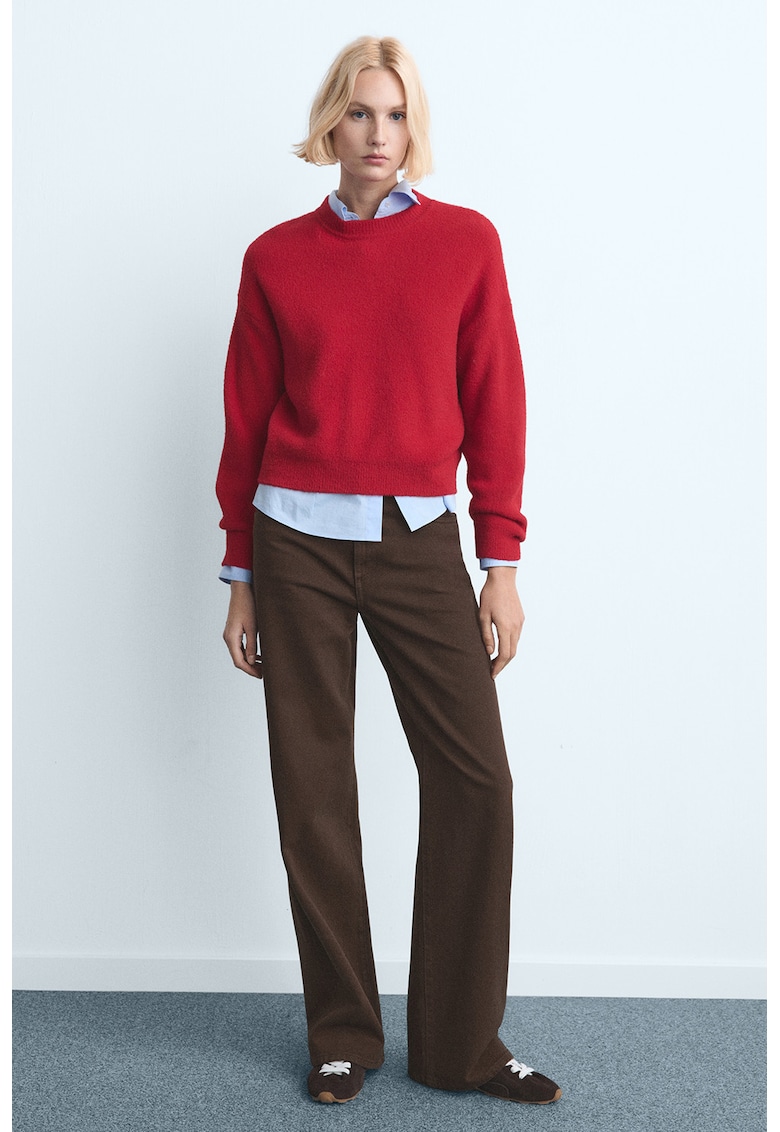 Blugi cu croiala ampla Danila - Maro