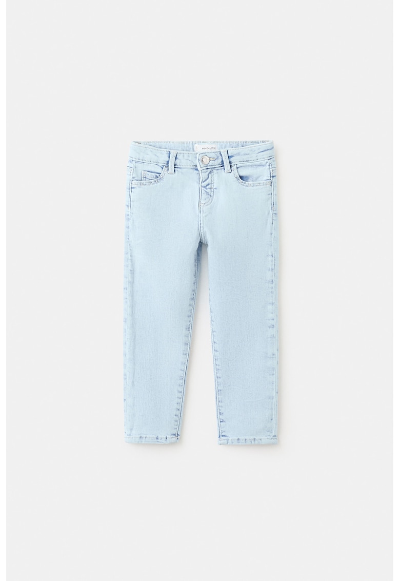 Blugi slim fit cu nituri - Albastru deschis