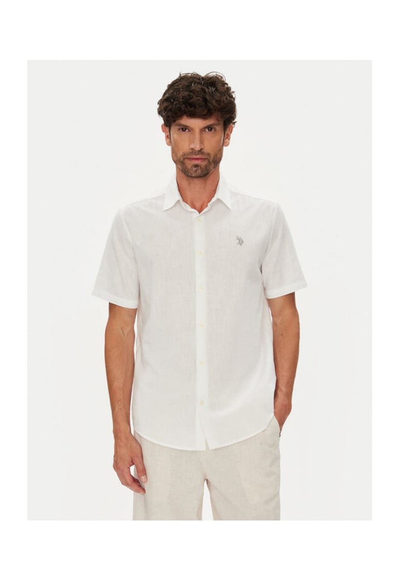US POLO ASSN Camasa barbati alb - Alb