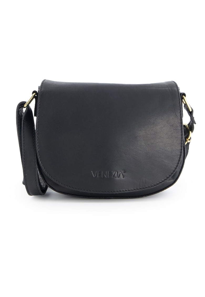 Geanta crossbody din piele cu clapeta