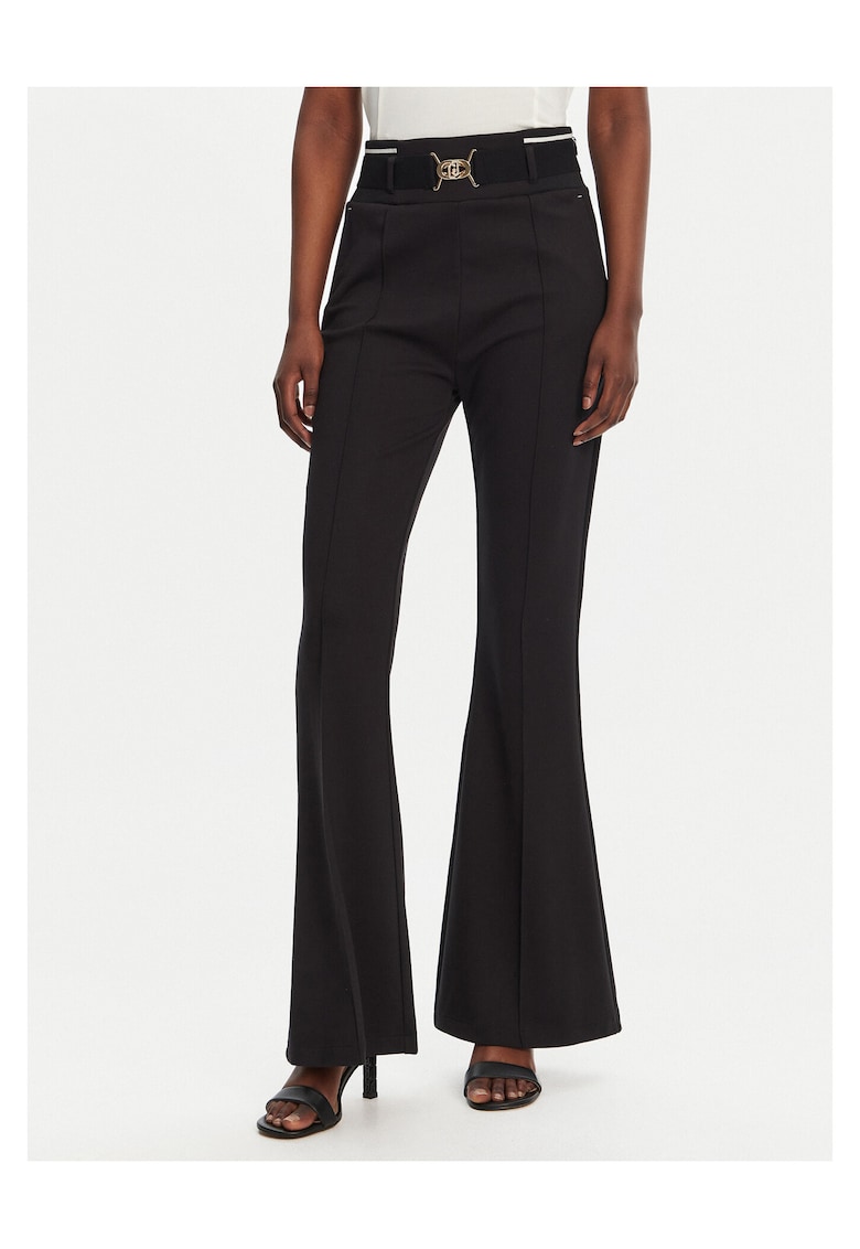 Pantaloni evazati pentru dama negru