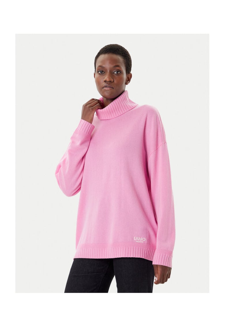 Pulover pentru dama roz - bumbac