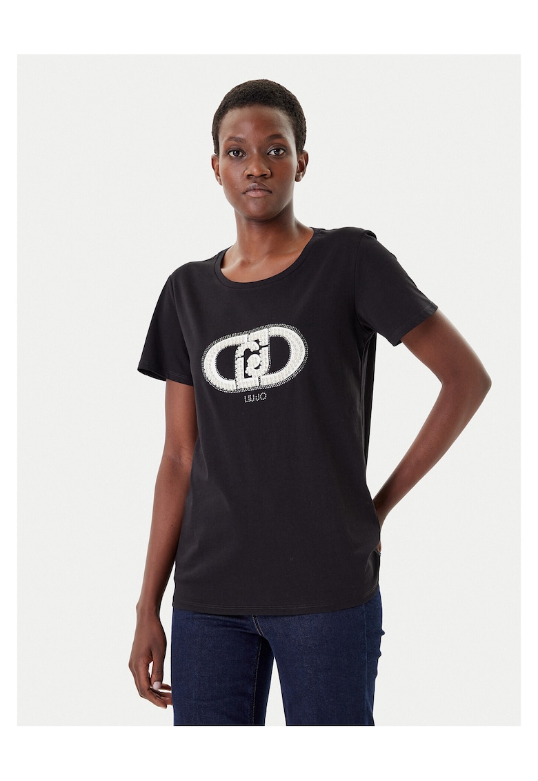 Tricou dama negru/alb