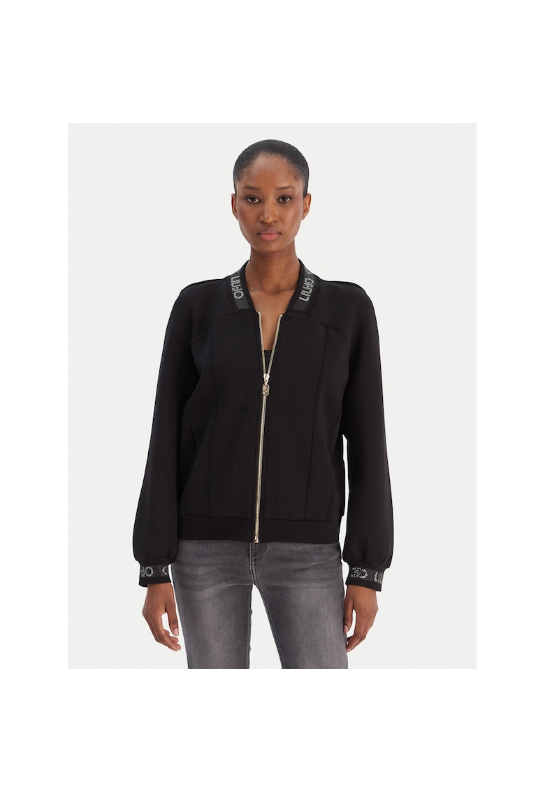 Hanorac dama negru - sport - textil