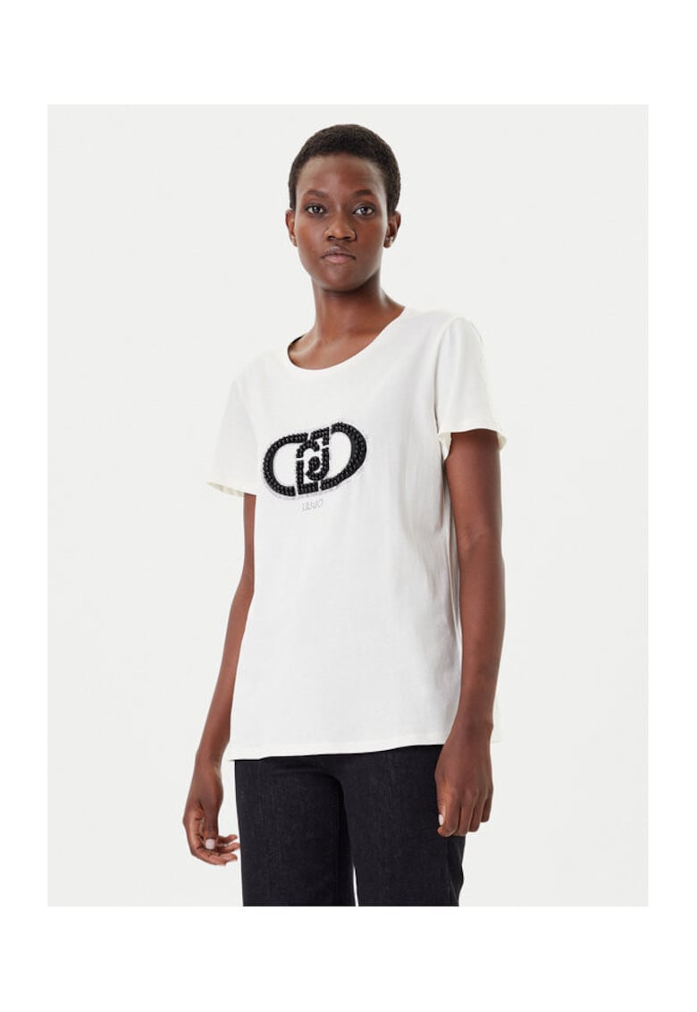Tricou dama - Alb/Negru