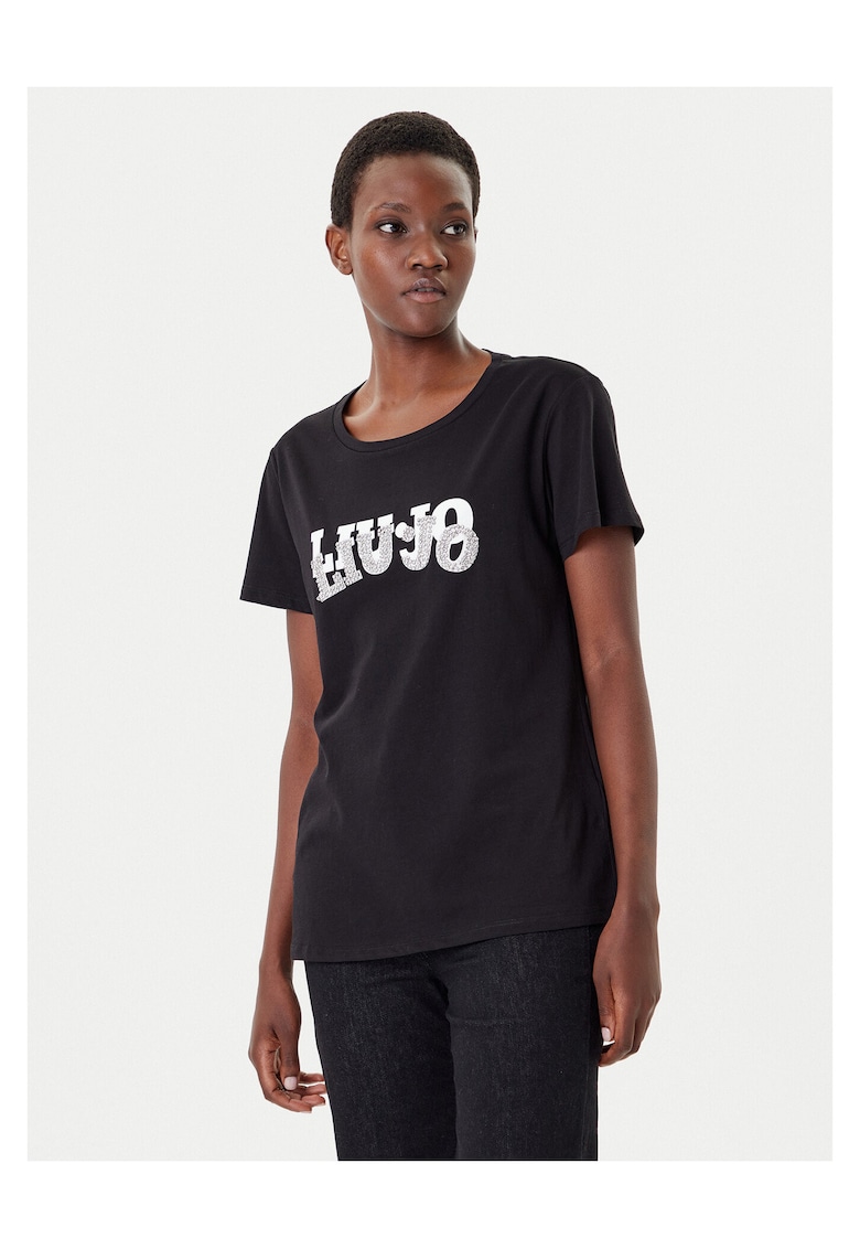 Tricou negru/alb - dama