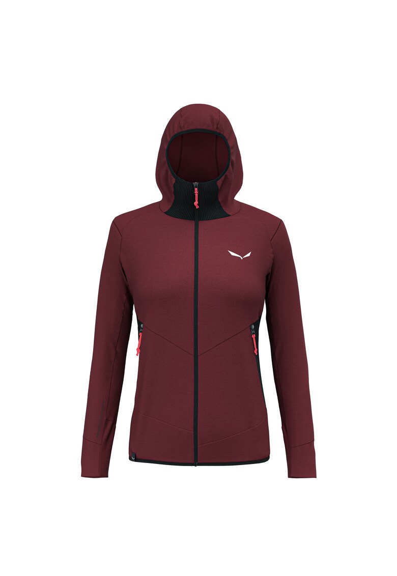 Hanorac trekking dama Lavaredo Hemp Grena - Negru