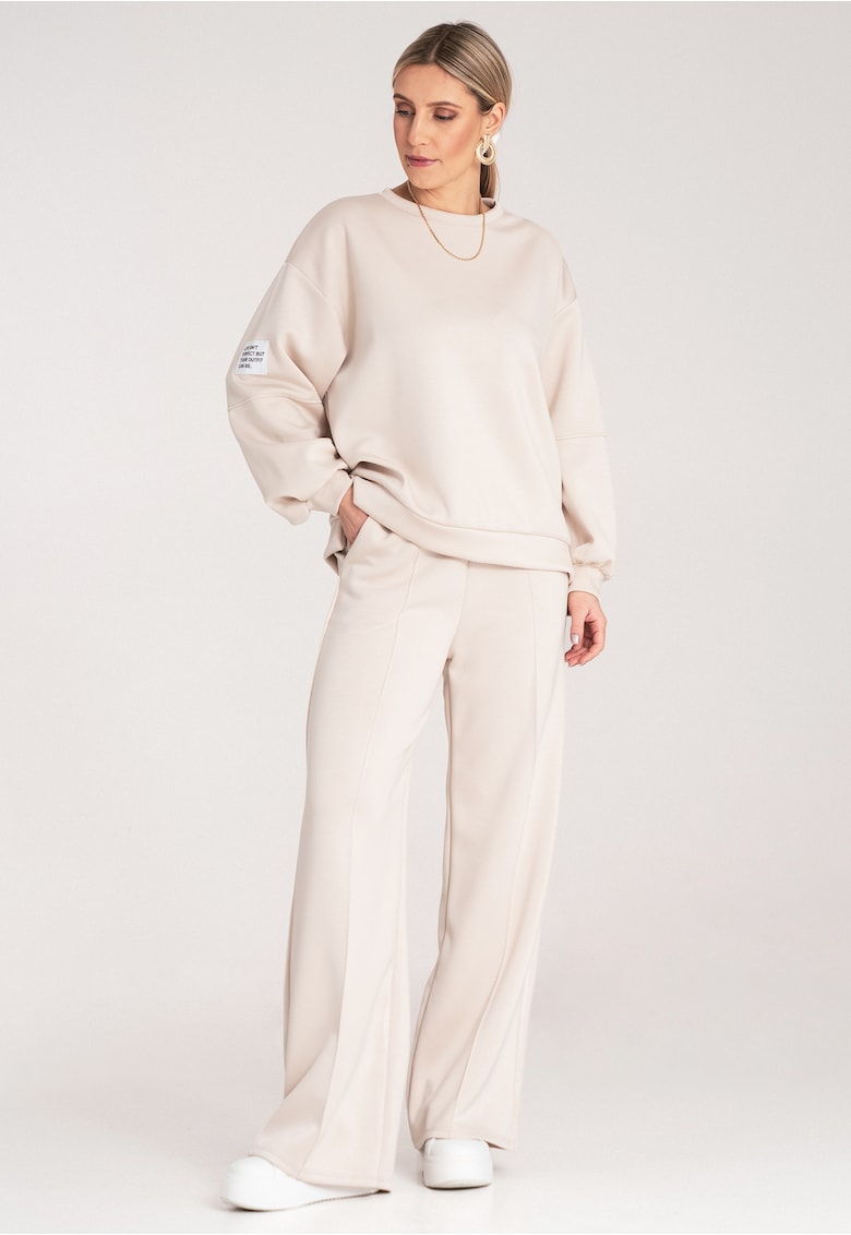 Set trening dama - croi larg - bej - viscoza -