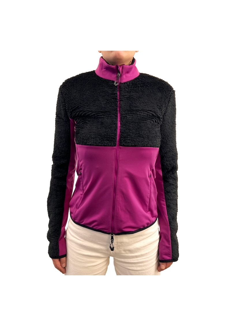 Fleece dama EA7 FZ - Negru/Mov