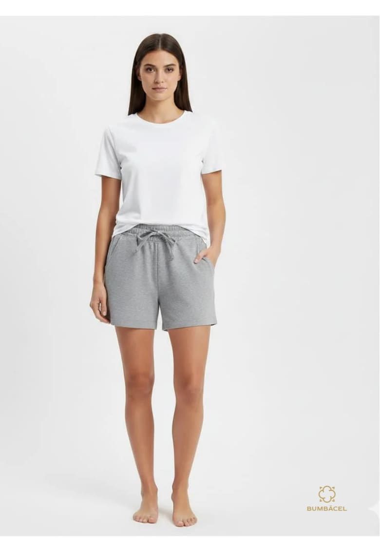 Pantaloni scurti pentru dame - cu buzunare si snur