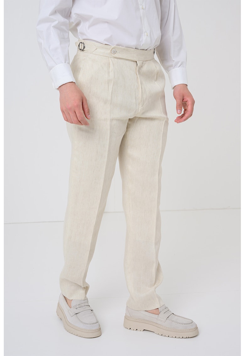 Pantaloni de in cu pense - Bej deschis