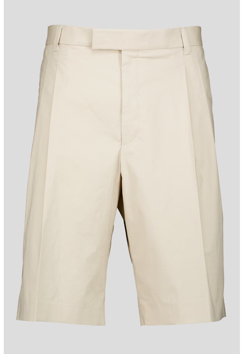Bermude chino lejere cu model uni - Bej deschis