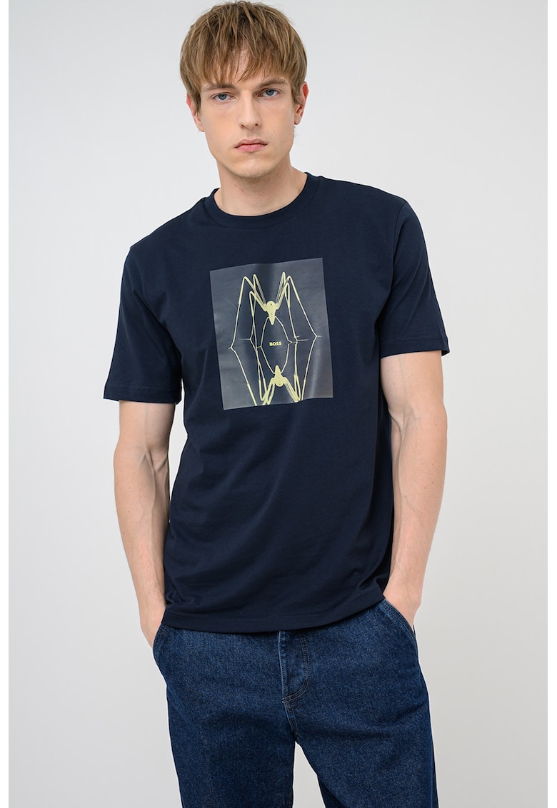 Tricou cu model grafic Creature - Albastru ultramarin