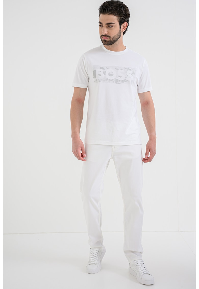 Blugi regular fit Re.Maine - Alb