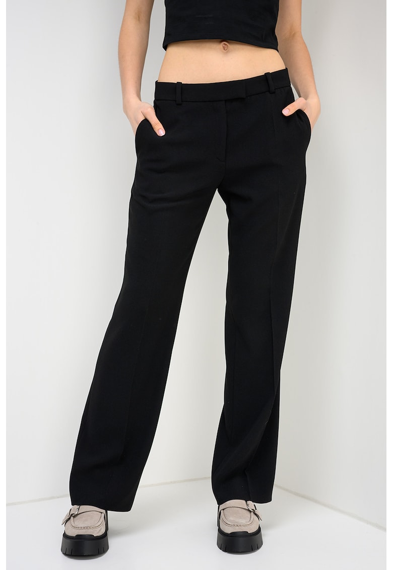 Pantaloni drepti Hilando - Negru