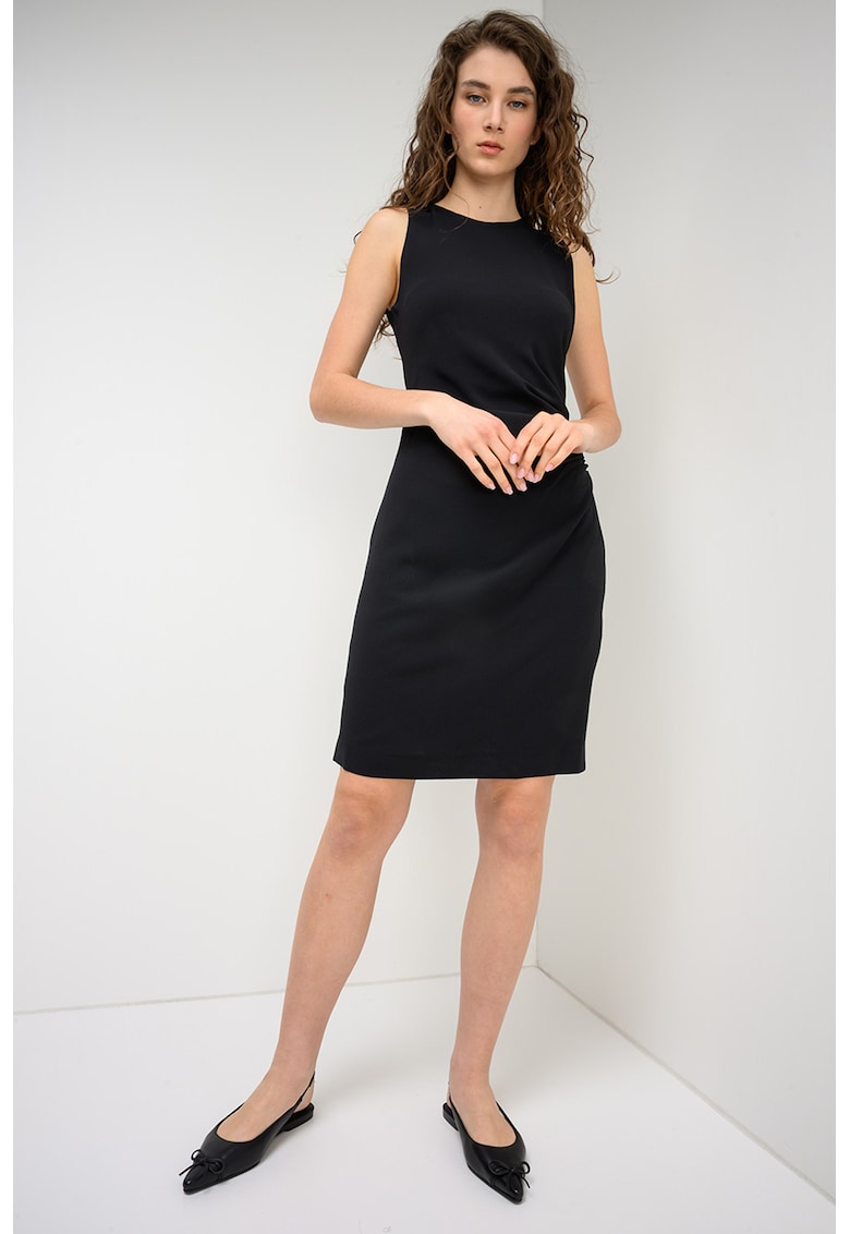 Rochie mini cu fronseuri laterale Kendela - Negru