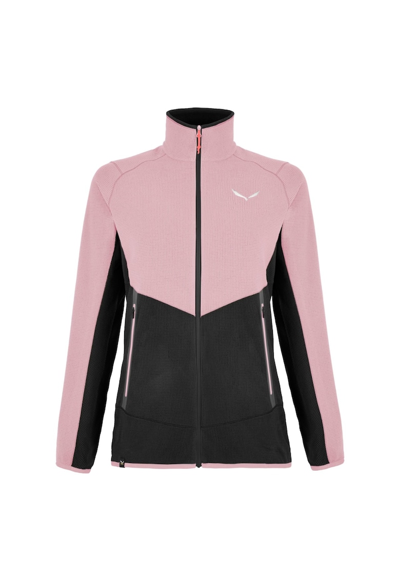 Fleece trekking dama Paganella Polarlite - Negru/Roz