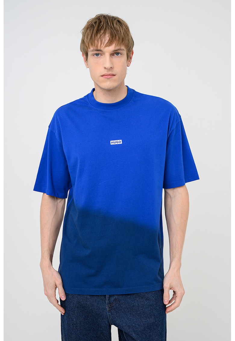 Tricou lejer cu logo - Albastru royal