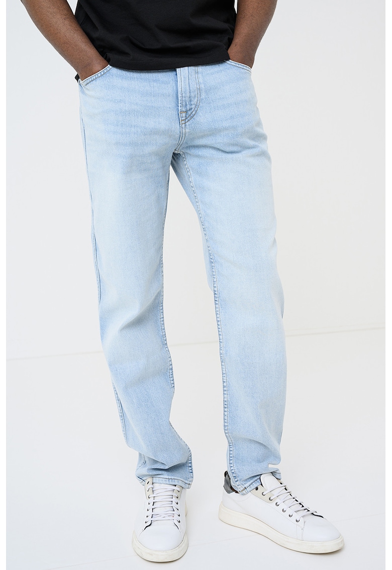 Blugi uni regular fit din amestec de lyocell Maine - Albastru deschis