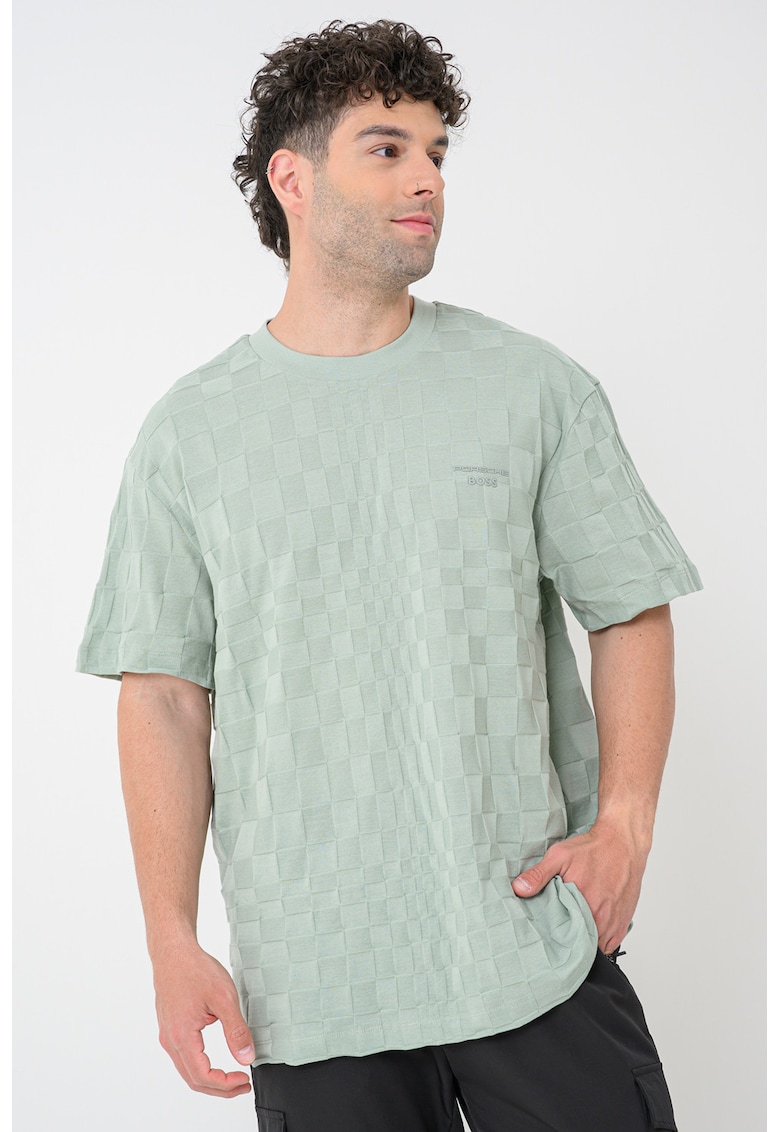 Tricou cu decolteu rotund Spirit - Verde pal