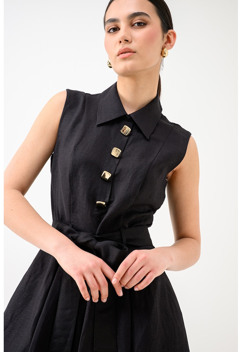 Rochie mini evazata - Negru