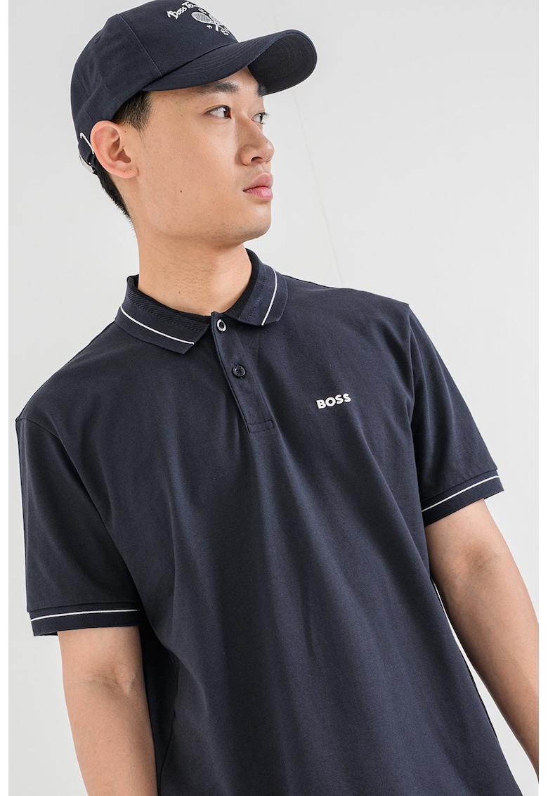 Tricou polo cu logo - Albastru ultramarin