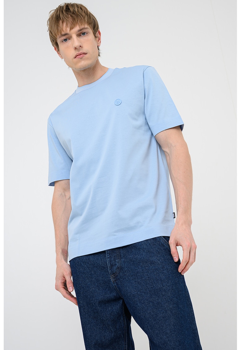 Tricou de bumbac Tames - Albastru pastel