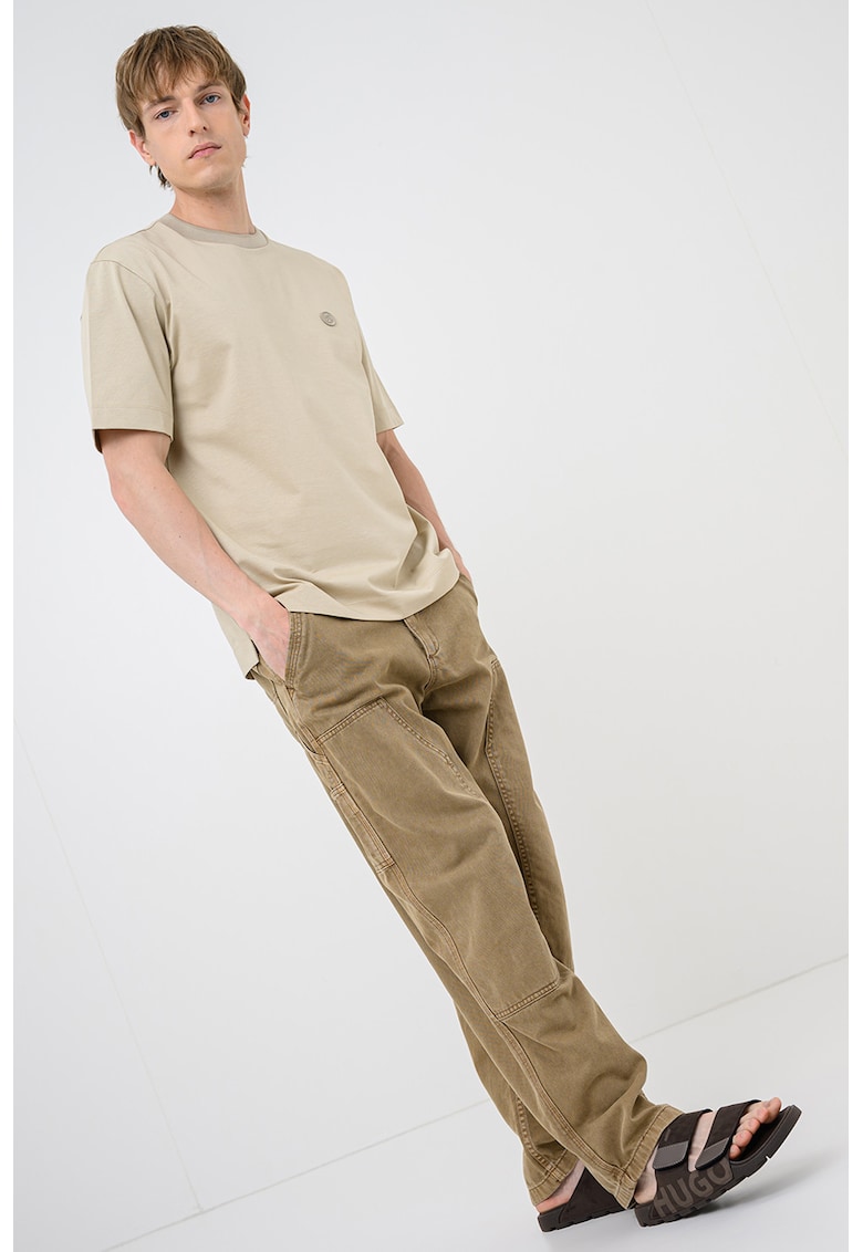 Tricou de bumbac Tames - Bej inchis