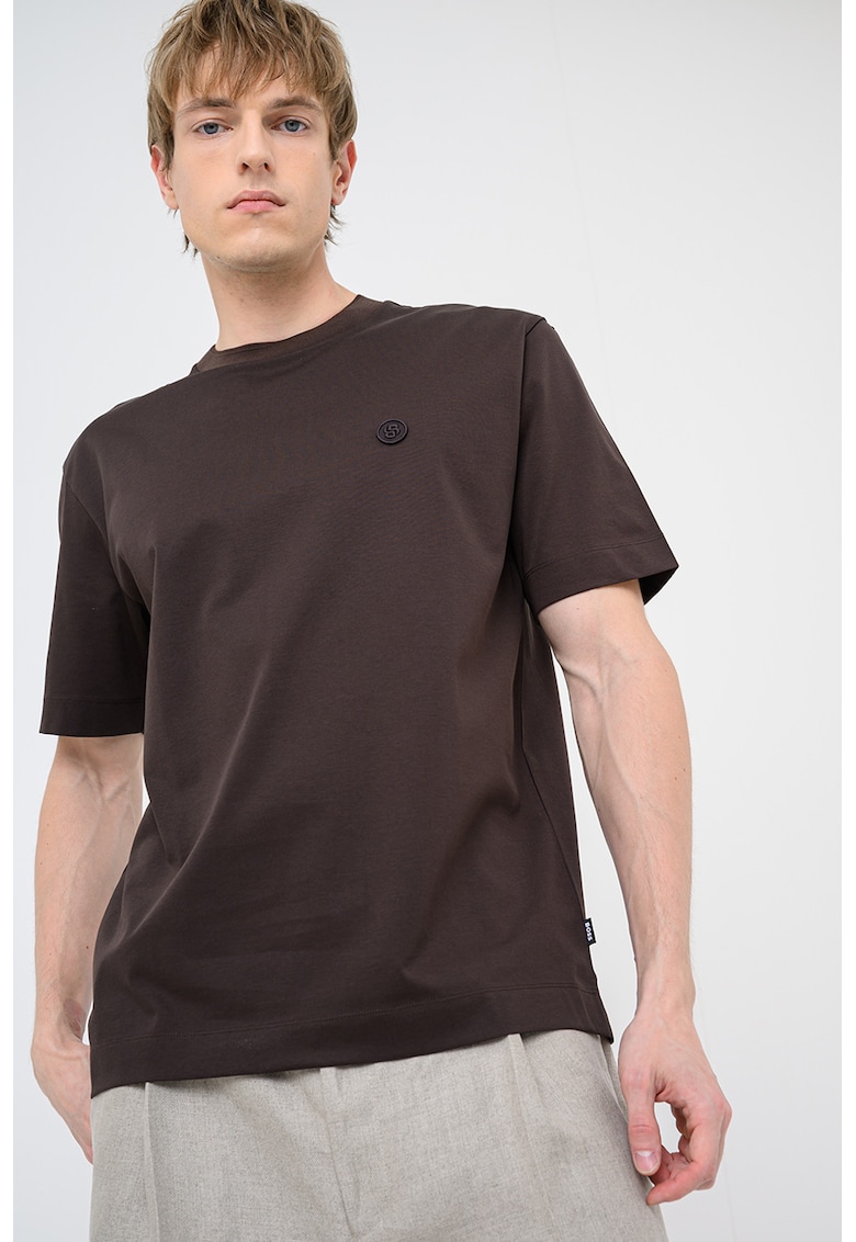 Tricou de bumbac Tames - Maro inchis