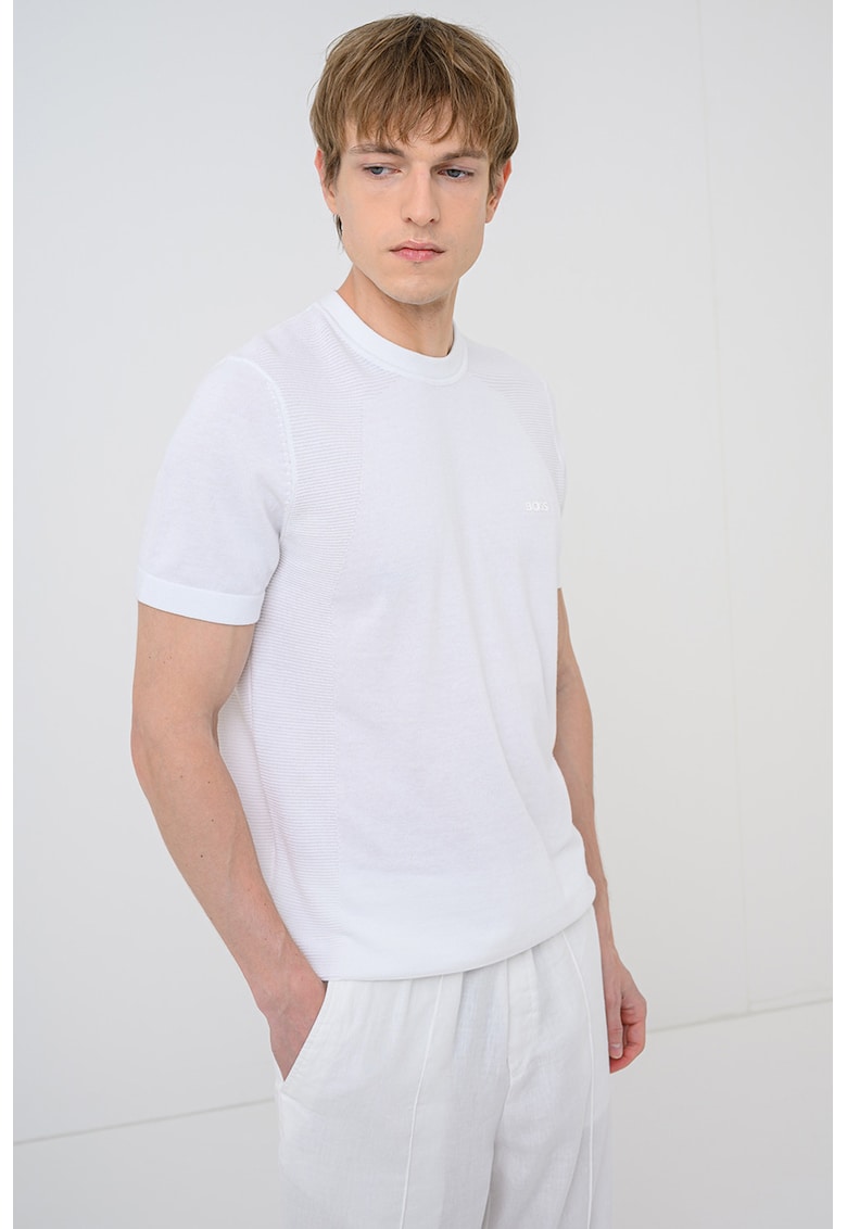 Tricou cu decolteu la baza gatului Momentum Lite - Alb