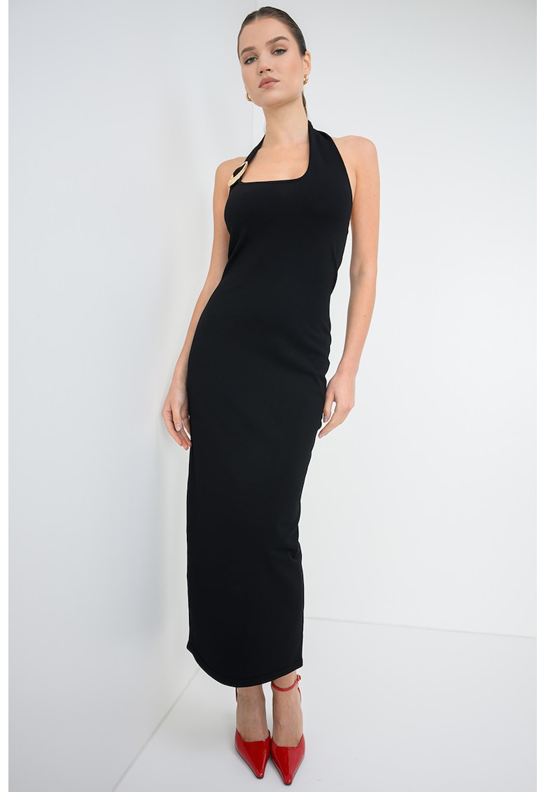 Rochie lunga cambrata - Negru