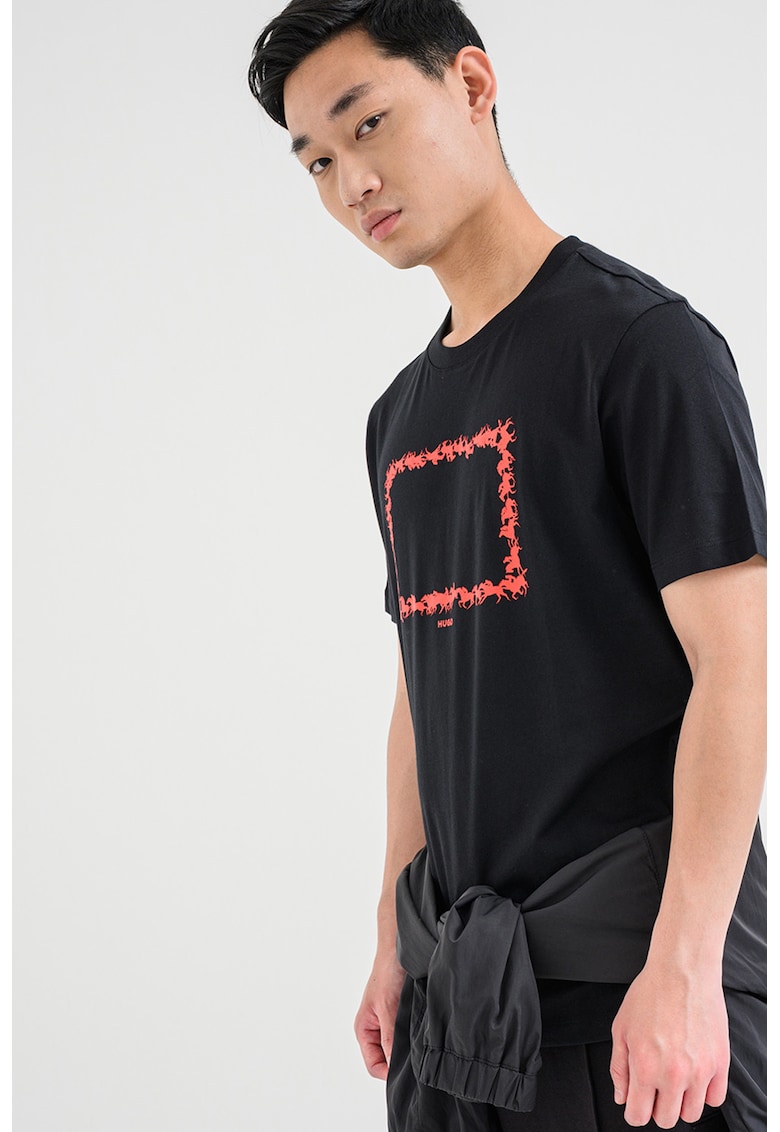 Tricou regular fit Duhorse - Rosu/Negru