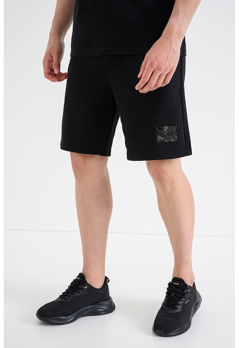 Pantaloni lejeri de trening cu logo Darix - Negru