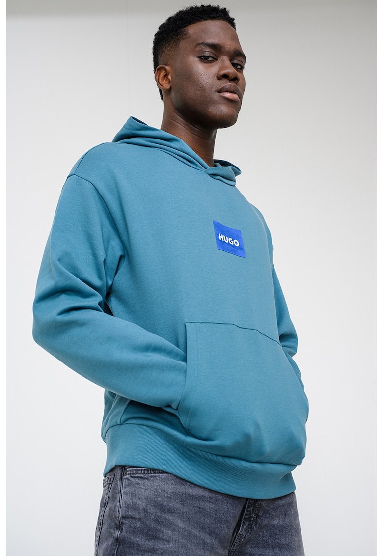 Hanorac cu aplicatie logo - Verde persan