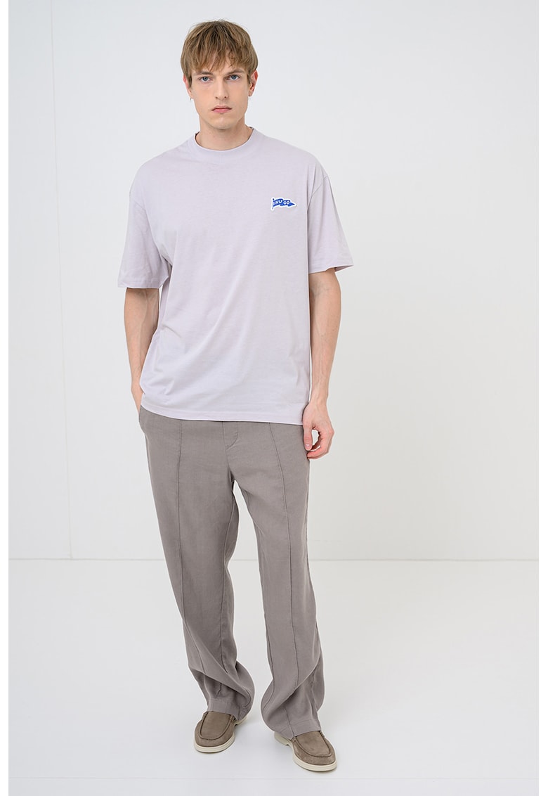 Tricou cu decolteu la baza gatului Nohalto - Lila