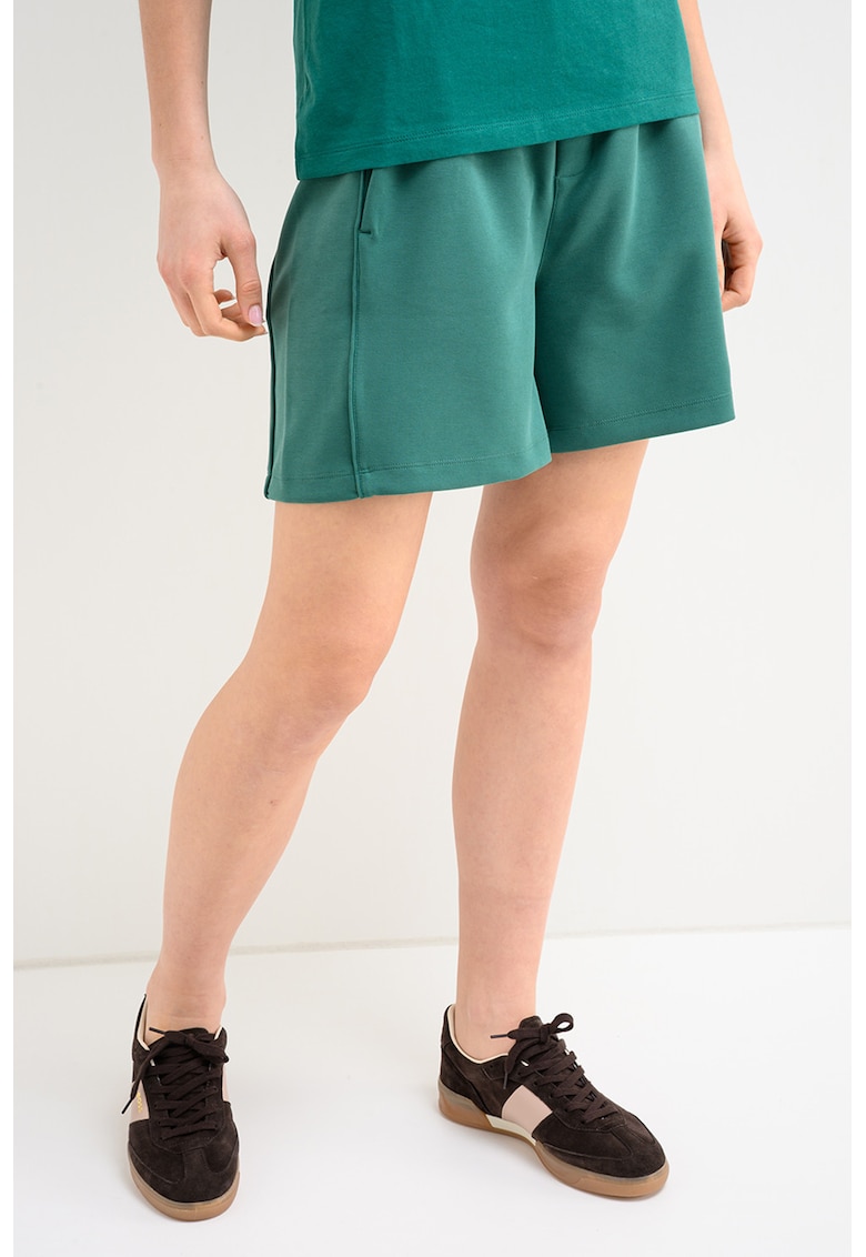 Pantaloni scurti din amestec de modal Eta - Verde englez