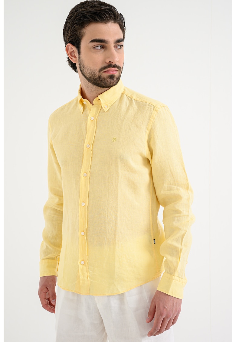 Camasa regular fit de in Liam - Galben