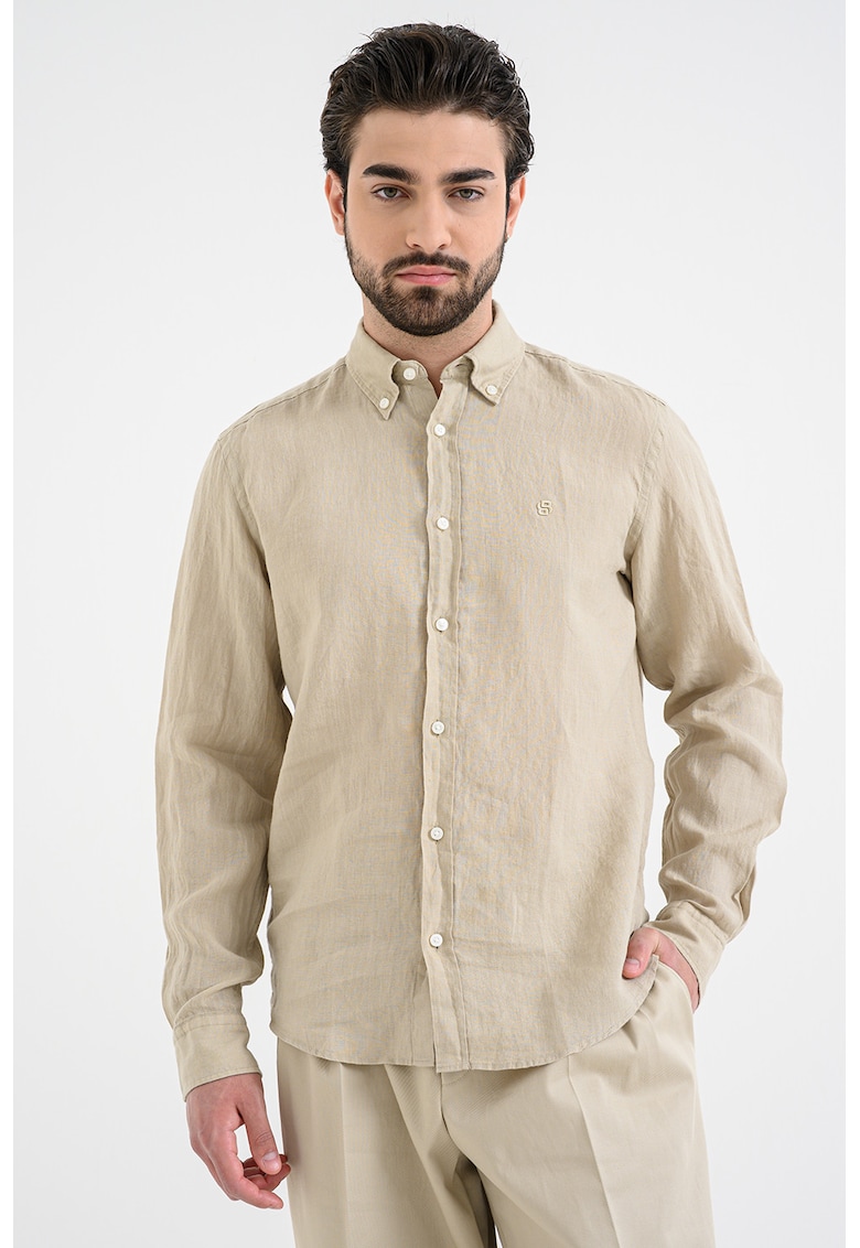 Camasa regular fit de in Liam - Bej